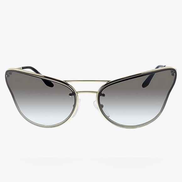 Prada NWT PR74VS Gold Metal Butterfly Glasses with Gradient Grey Lens - Picture 1 of 12